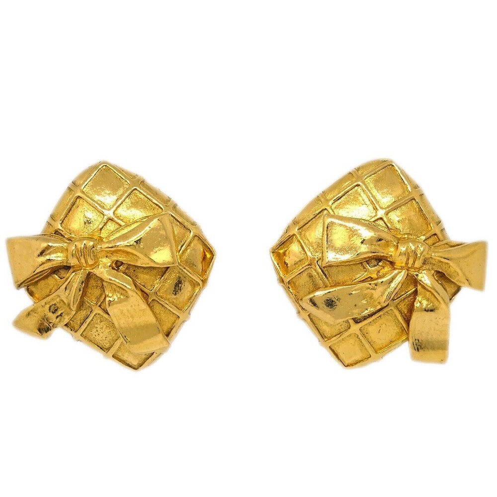 Chanel CC Rhombus Clip-On Metal